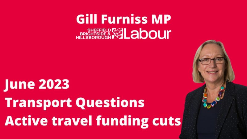 June 2023 Transport Questions - active travel funding cuts