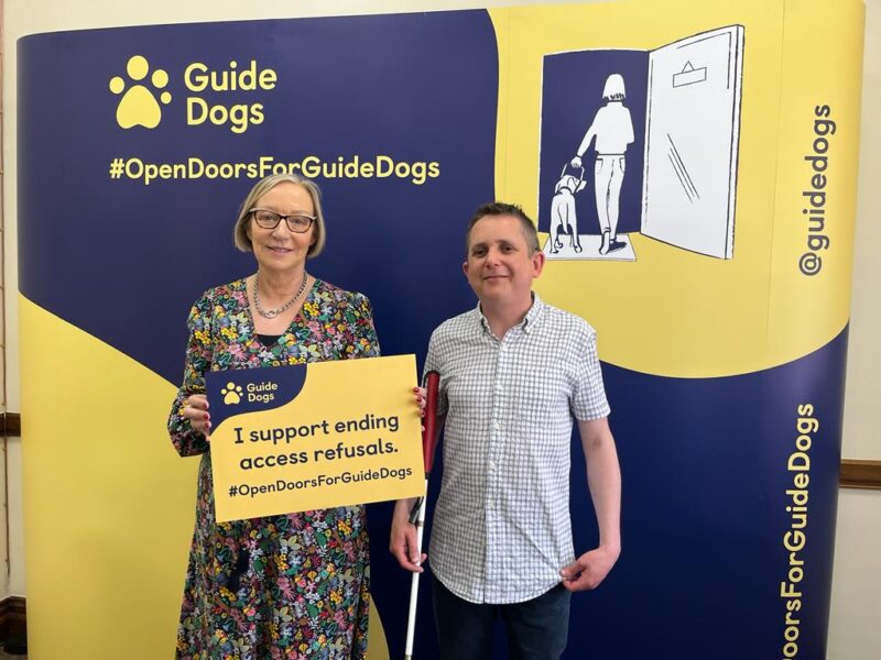 I met with Guide Dogs in June